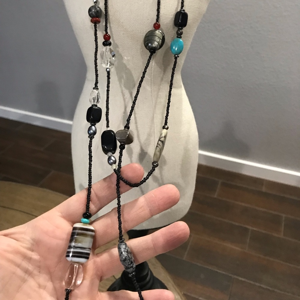 Silpada long necklace with beautiful stones - Picture 2 of 6